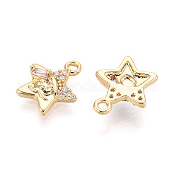 Латунные микро проложить кубического циркония подвески&nbsp;KK-N263-143C-G