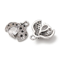 Латунные микро проложить кубического циркония подвески&nbsp;ZIRC-L105-08P