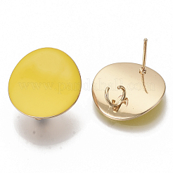 Серьги-гвоздики с позолотой IFIN-T014-01N-NR