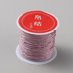 ラウンドメタリックコード  ジュエリー作りのための  アザミ  12プライ  0.8mm  約27.34ヤード（25m）/ロール&nbsp;MCOR-WH0001-05B-10