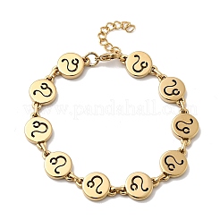 12 bracelet à maillons en acier inoxydable 304 Constellations&nbsp;BJEW-I239-01G-12