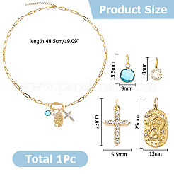 Цепочки-скрепки из плоской хирургической нержавеющей стали 316l NJEW-HS00018