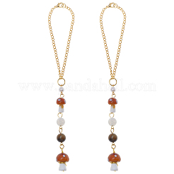 2 шт. подвеска в виде гриба из смолы&nbsp;HJEW-ME0001-12A