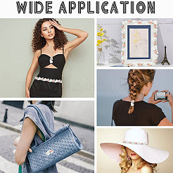 3 ярд вышитого цветочного полиэстерового кружева OCOR-GF0002-54