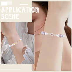 20шт 2 цвета стеклянные соединения / разъемы&nbsp;KK-BBC0017-76