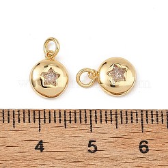 Messing klare Zirkonia Charms&nbsp;XGRQ3P594-593G