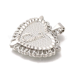 Pendentifs de placage en laiton&nbsp;KK-I722-09P-J