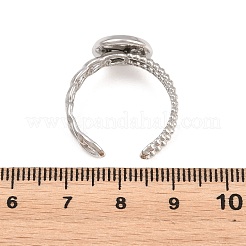 Componentes de anillo de puño abierto de acero inoxidable 304&nbsp;STAS-F366-09B-P