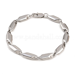 Браслеты-цепочки с ромбовидными звеньями из нержавеющей стали 304 для мужчин и женщин&nbsp;BJEW-G766-03P-02