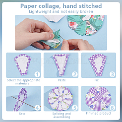 2 пакет бумажных шаблонов для квилтинга DIY-AR0003-94B