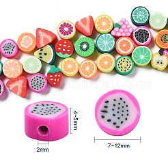 100шт ручной работы из полимерной глины фруктовые тематические бусины&nbsp;DIY-YW0002-40