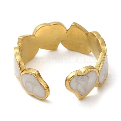 Offene Manschettenringe aus Emaille-Edelstahl 304&nbsp;RJEW-Q780-08G
