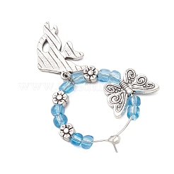 5 шт. подвески для бокалов из сплава морских животных AJEW-JO00260