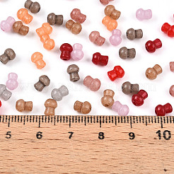 Непрозрачные стеклянные бусы SEED-N007-23B