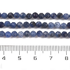 Природный содалит бисер нитей G-B088-C25-04
