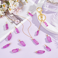 15 шт. подвески из окрашенного натурального кварца&nbsp;PALLOY-AB00129