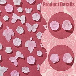 60 г прозрачных акриловых бусин OACR-FS0001-90A