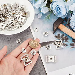 Железные регулировочные пряжки для ремня лямки&nbsp;LS-FIND-WH0418-36P