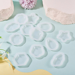 12 pieza de moldes de silicona para colgantes de diy de 6 estilos&nbsp;DIY-TA0015-43