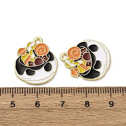 Подвески из сплава хэллоуина с эмалью&nbsp;LS-STAS-I354-01G-J