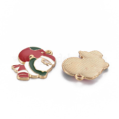 Crémaillère placage pendentifs en émail d'alliage&nbsp;ENAM-S126-064-NR