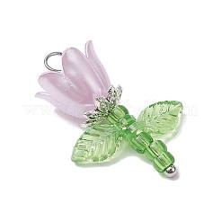 Подвески из акриловых бусин и пластиковых бусин с имитацией жемчуга и японского бисера PALLOY-JF03826-01