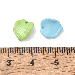 塗装合金チャームをスプレー  葉のチャーム  ミックスカラー  10x8x2mm  穴：0.8mm&nbsp;AL-CBA5B8E-09