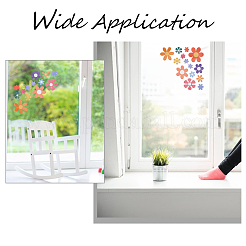 Цветочные самоклеящиеся водонепроницаемые наклейки из пвх DIY-WH0250-69