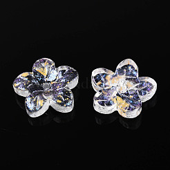 Выпечка расписные прозрачные стеклянные бусины DGLA-N014-08