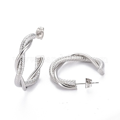 Полукольца из нержавеющей стали 304 EJEW-F257-08P