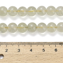 Нити из натуральных бусин лимонного кварца (обработанных нагреванием)&nbsp;G-L642-B13-8mm