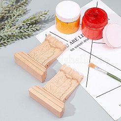 Резная накладка из натурального дерева WOOD-WH0104-39