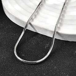 2 mm Schlangenkettenhalsketten aus 304 Edelstahl für Damen und Herren&nbsp;STAS-V011-04D-P