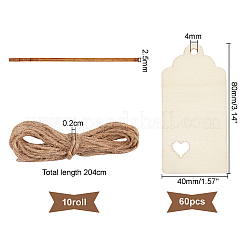 Большие деревянные подвески&nbsp;WOOD-OC0001-62