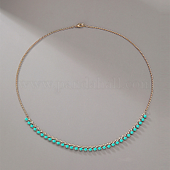 Шикарные латунные эмалевые звенья цепи ожерелья для женщин&nbsp;BL9901