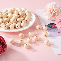 80 шт. 8 стиля необработанные европейские бусины из натурального дерева&nbsp;WOOD-CW0001-04