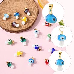 16шт 8 цвета подвески ручной работы лэмпворк LAMP-FS0001-47