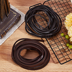 Плоский шнур из воловьей кожи&nbsp;WL-GF0001-10B-03