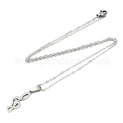 Не тускнеющие подвески из нержавеющей стали 201 NJEW-S105-JN720-45-1