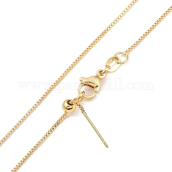 Стойка покрытие латунь цветной кубический цирконий глаз подвеска коробка цепь ожерелья&nbsp;NJEW-P317-02G