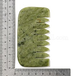 Natürliche Xiuyan-Jade-Massagekämme&nbsp;LS-AJEW-K045-01B