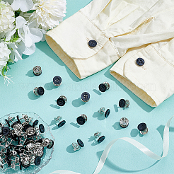 40 шт. 4-дырочные резиновые пуговицы для лацканов&nbsp;BUTT-NB0002-13C