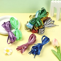 10 пара шнурков из полиэстера двух цветов&nbsp;AJEW-YW0002-11