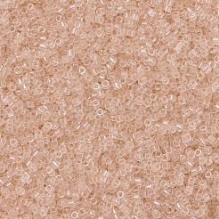 MIYUKIデリカビーズ  シリンダー  日本製シードビーズ  11/0  （db1410)透明淡桃  1.3x1.6mm  穴：0.8mm  約2000PCS /ボトル  10 G /ボトル&nbsp;SEED-JP0008-DB1410