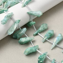 Гальванические природный кристалл кварца бусы пряди&nbsp;G-G890-A-12