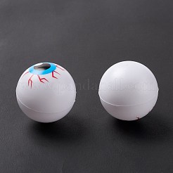 プラスチック人工眼球  ハロウィン弾むボール  パーティーの好意のために  怖い小道具  おもちゃのアクセサリー  ラウンド  ミックスカラー  27mm  12個/袋&nbsp;DIY-A033-02