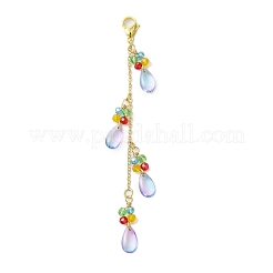 Decorazioni pendenti con perline di vetro&nbsp;HJEW-JM02819-02