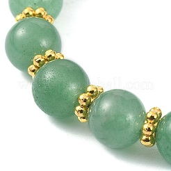 Braccialetti con perline rotonde di avventurina verde naturale&nbsp;BJEW-JB09846-01