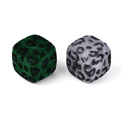 Флокированные непрозрачные акриловые бусины&nbsp;OACR-T030-03M