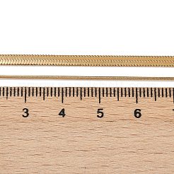 Ожерелье из нержавеющей стали 316 с круглыми змейками и цепочками в виде елочки NJEW-C025-01G